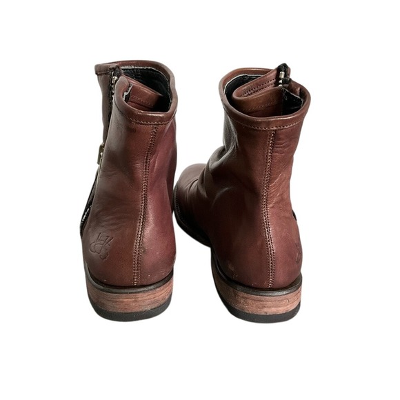 John Fluevog Shoes Living Malcolm Goodyear Welt Zipper Gusset Men Sz 5 & W Sz 7 - Picture 6 of 13